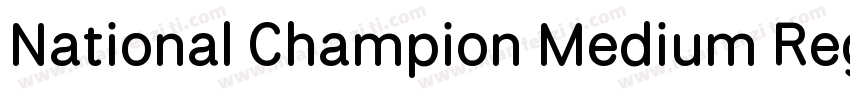 National Champion Medium Regular字体转换